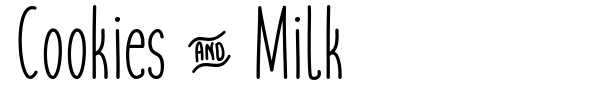 Шрифт Cookies & Milk