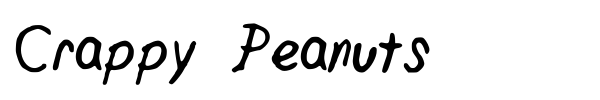 Шрифт Crappy Peanuts