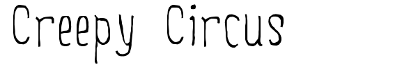 Шрифт Creepy Circus