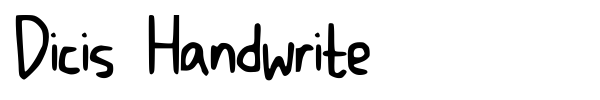Шрифт Dicis Handwrite