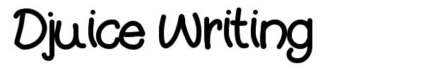 Шрифт Djuice Writing