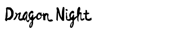 Шрифт Dragon Night