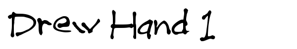 Шрифт Drew Hand 1
