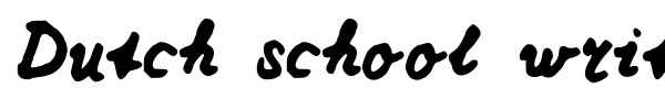 Шрифт Dutch school writing