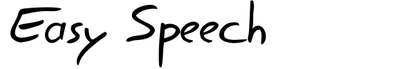Шрифт Easy Speech