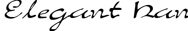 Шрифт Elegant Hand Script