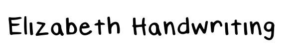 Шрифт Elizabeth Handwriting