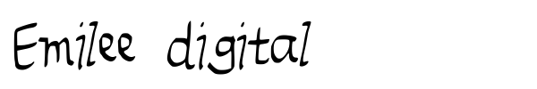 Шрифт Emilee digital