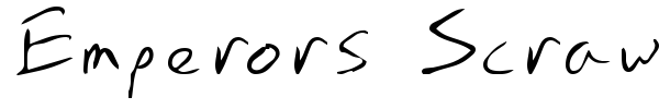 Шрифт Emperors Scrawl