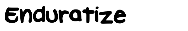 Шрифт Enduratize