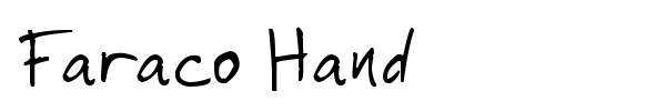 Шрифт Faraco Hand