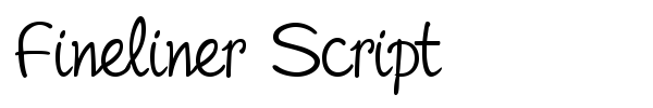 Шрифт Fineliner Script
