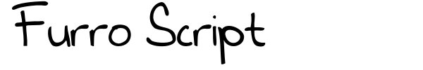 Furro Script font preview