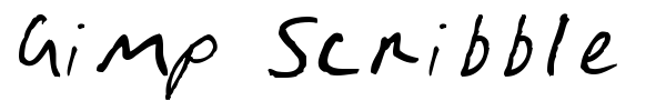 Шрифт Gimp Scribble