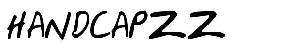 Шрифт HandCapzz