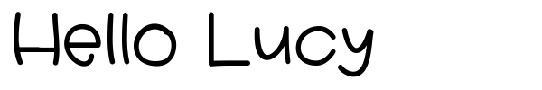 Шрифт Hello Lucy
