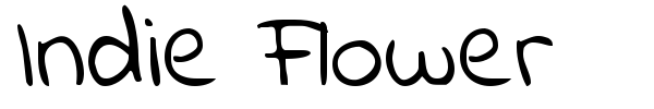 Шрифт Indie Flower