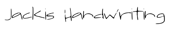 Шрифт Jackis Handwriting