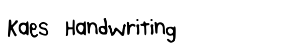 Шрифт Kaes Handwriting
