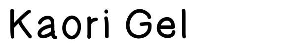 Шрифт Kaori Gel