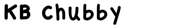 KB Chubby font preview