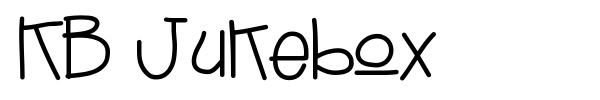 KB Jukebox font preview