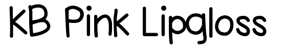 Шрифт KB Pink Lipgloss