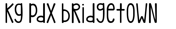 Шрифт KG Pdx Bridgetown