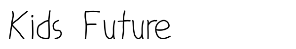 Шрифт Kids Future