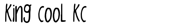 Шрифт King CooL KC