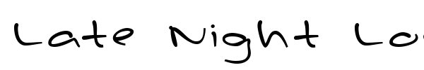 Шрифт Late Night Love Notes