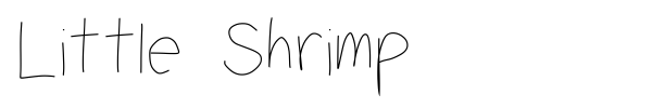 Шрифт Little Shrimp