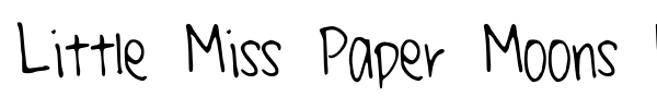 Шрифт Little Miss Paper Moons Handwriting