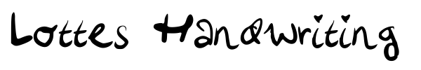 Шрифт Lottes Handwriting