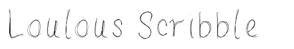 Шрифт Loulous Scribble