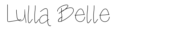 Шрифт Lulla Belle