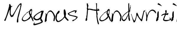 Шрифт Magnus Handwriting