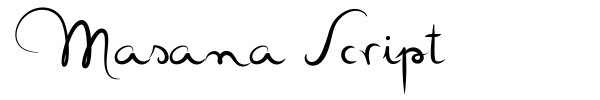 Masana Script font preview