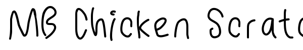 Шрифт MB Chicken Scratch