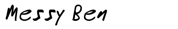 Шрифт Messy Ben