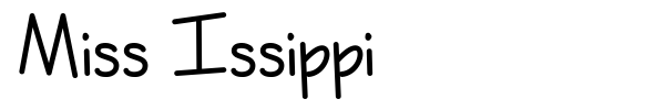 Шрифт Miss Issippi