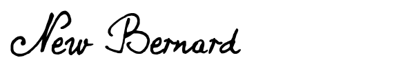 Шрифт New Bernard