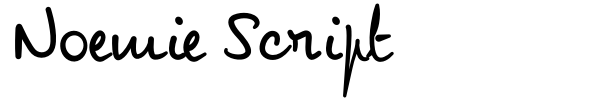 Шрифт Noemie Script
