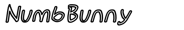 NumbBunny font preview