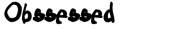Шрифт Obssessed
