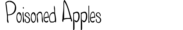Шрифт Poisoned Apples