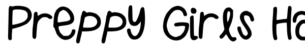Шрифт Preppy Girls Handwriting