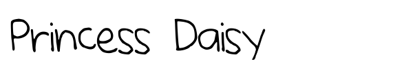 Шрифт Princess Daisy