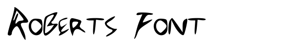 Roberts Font font preview