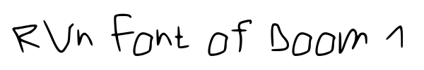 Шрифт RVn Font of Doom 1